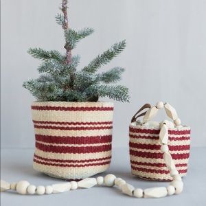 McGee and Co. Red Jute Baskets (Set of 2)